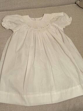 Petit Ami White Smocked Nightgown
